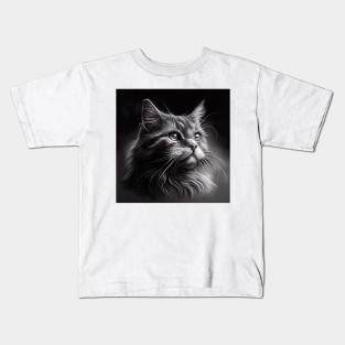 Cat Art Kids T-Shirt